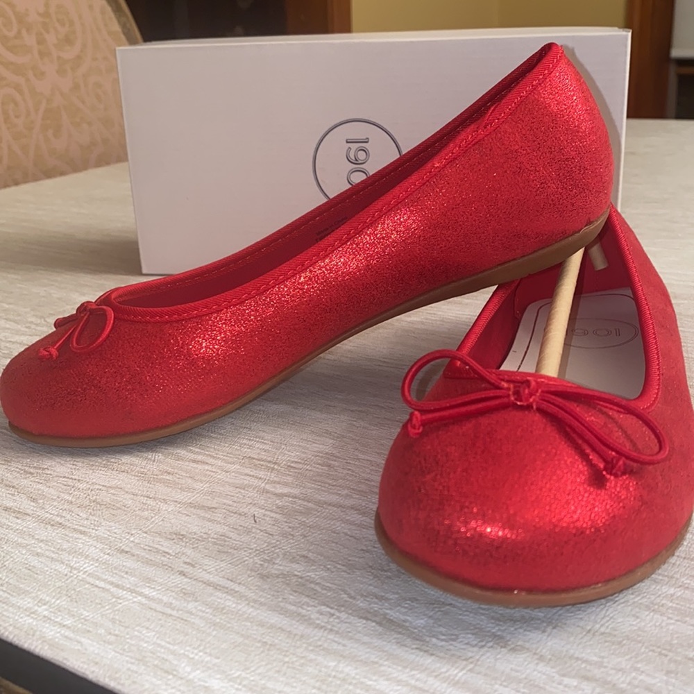 Kids Red Flats